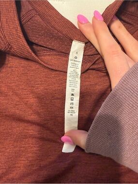 lululemon athletica Burnt Copper Scoop Neck Top